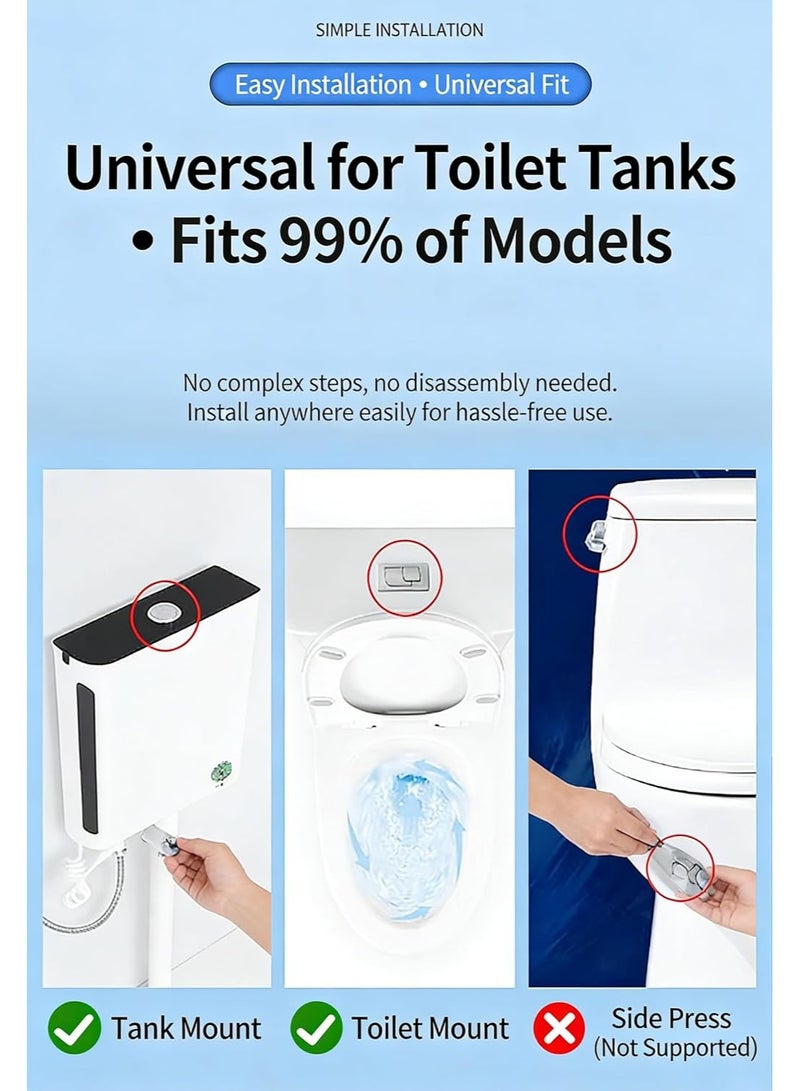 Automatic Toilet Flusher, Touchless Toilet Flush Kit, Rechargeable USB Charging And IPX6 Waterproof, Voice Controllable, Suitable For Home And Public Restrooms (RXD-Flusher) - Image 3